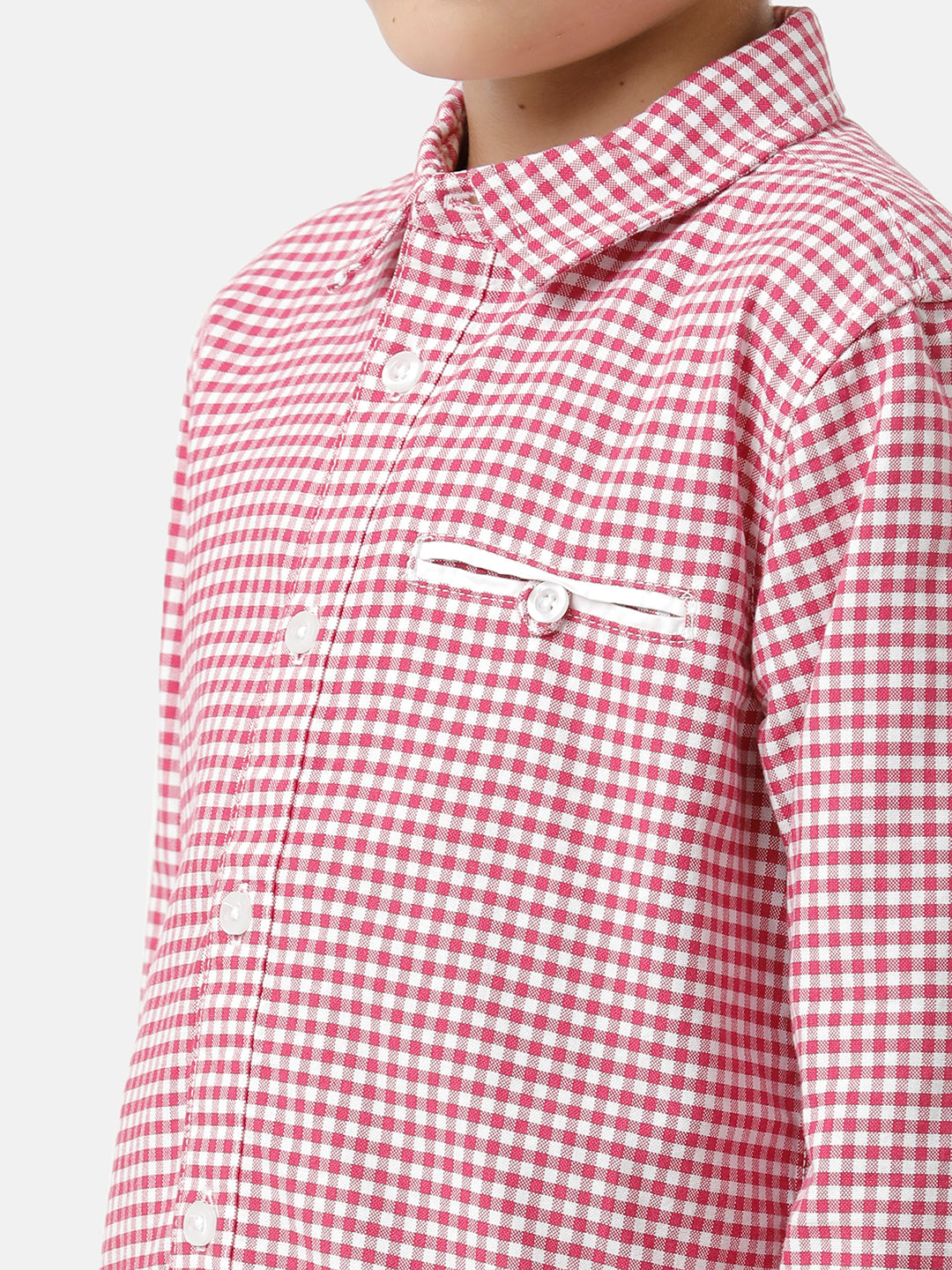 Boys Gingham Checked Shirt