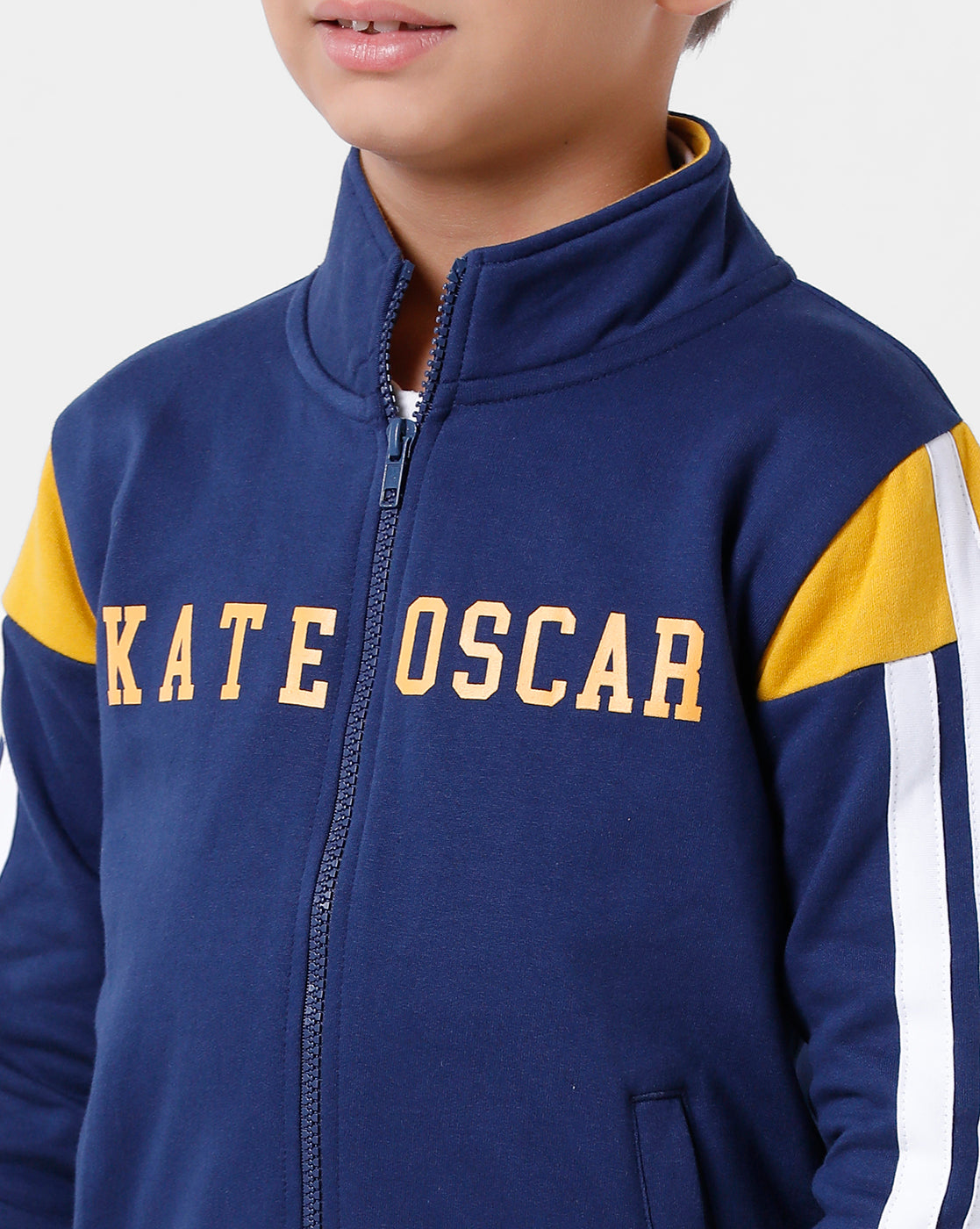 Navy Blue Cut & Sew Sweatshirt