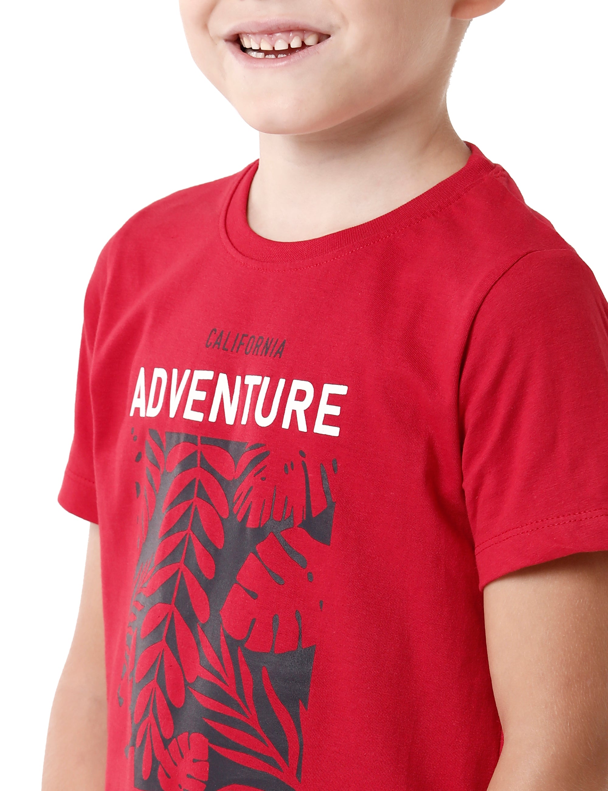 Red Adventure Printed T-shirt