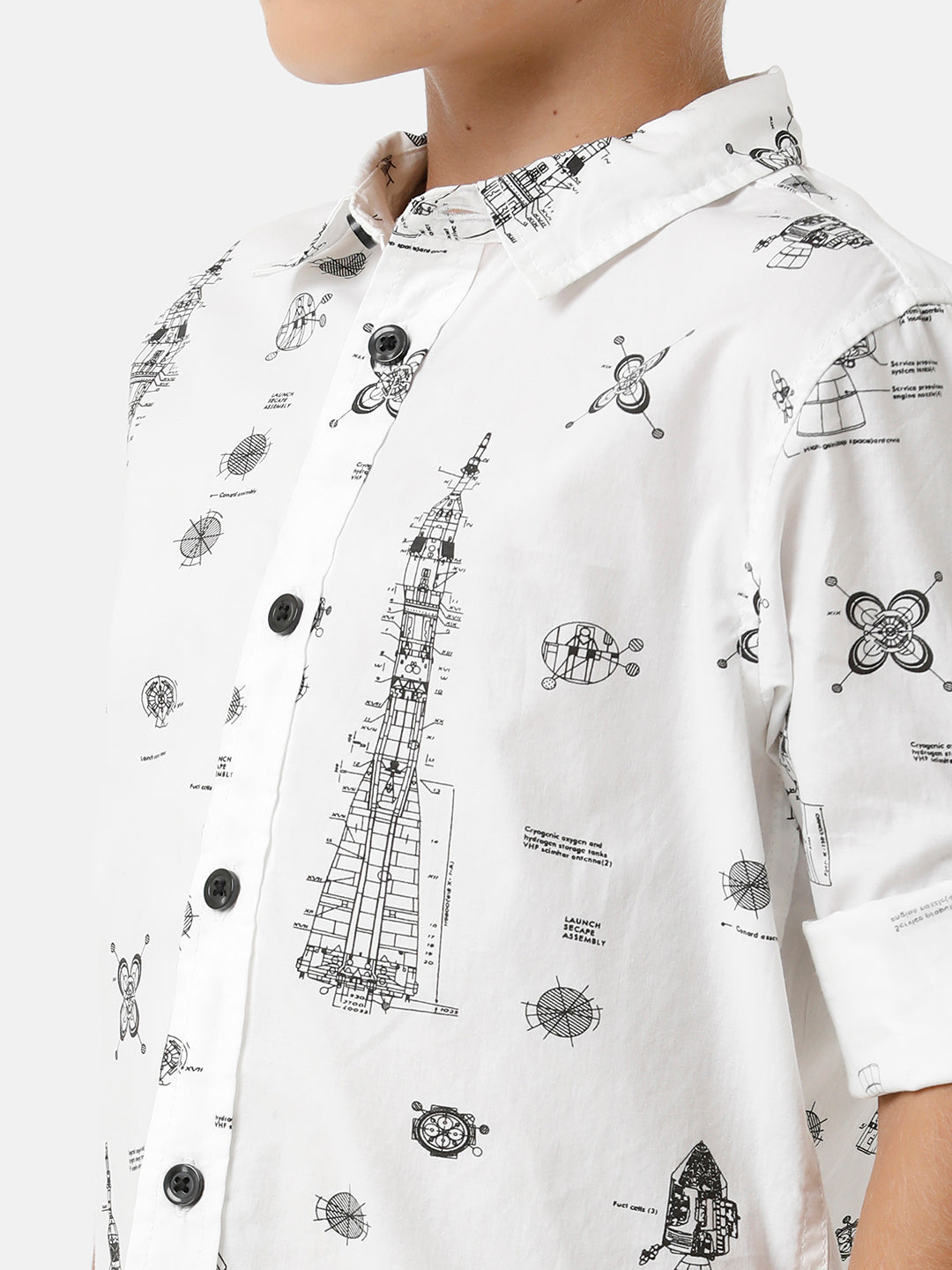 Boys Full Sleeve Printed Shirt