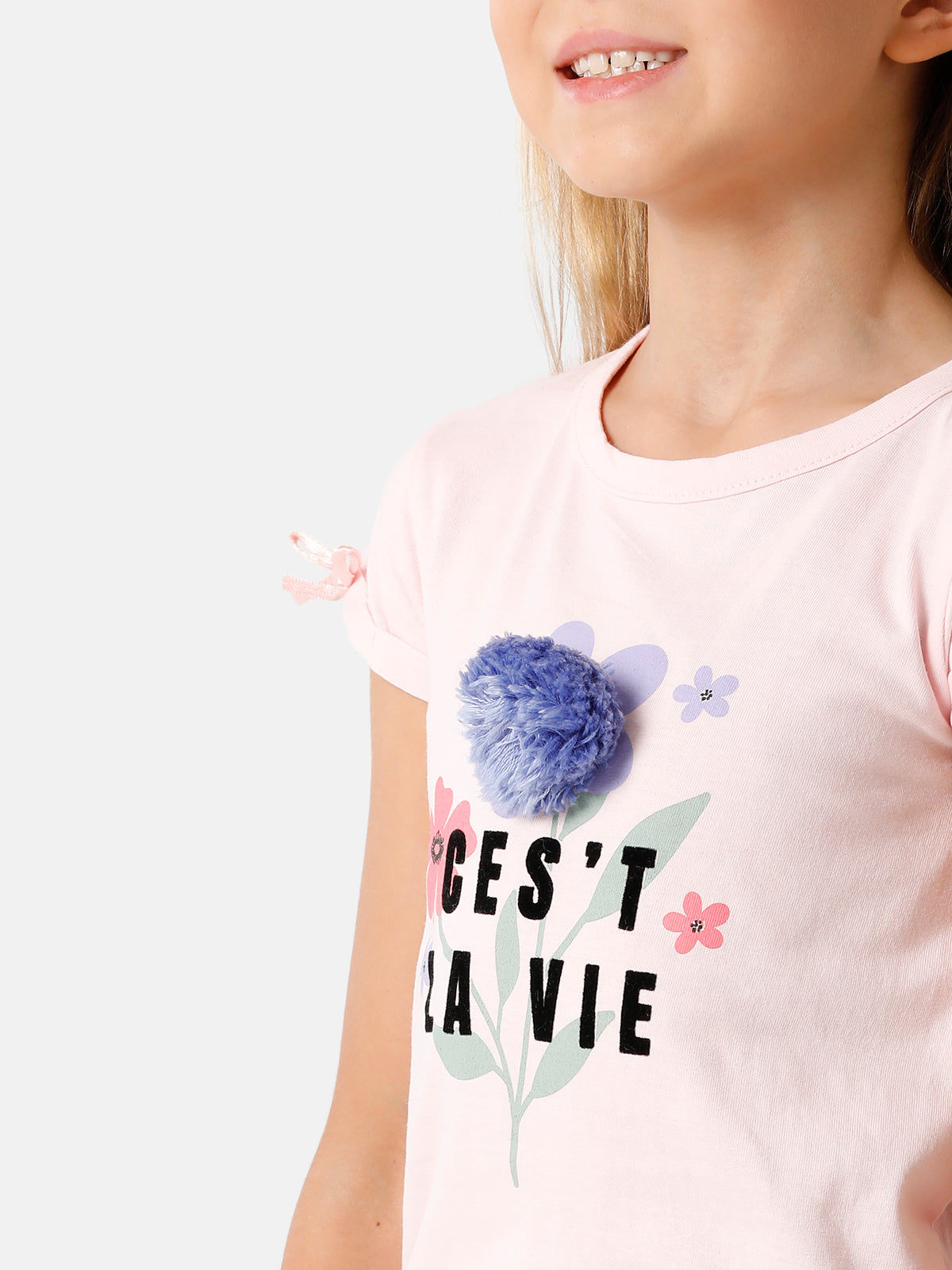 Pretty Pink T-shirt with Print