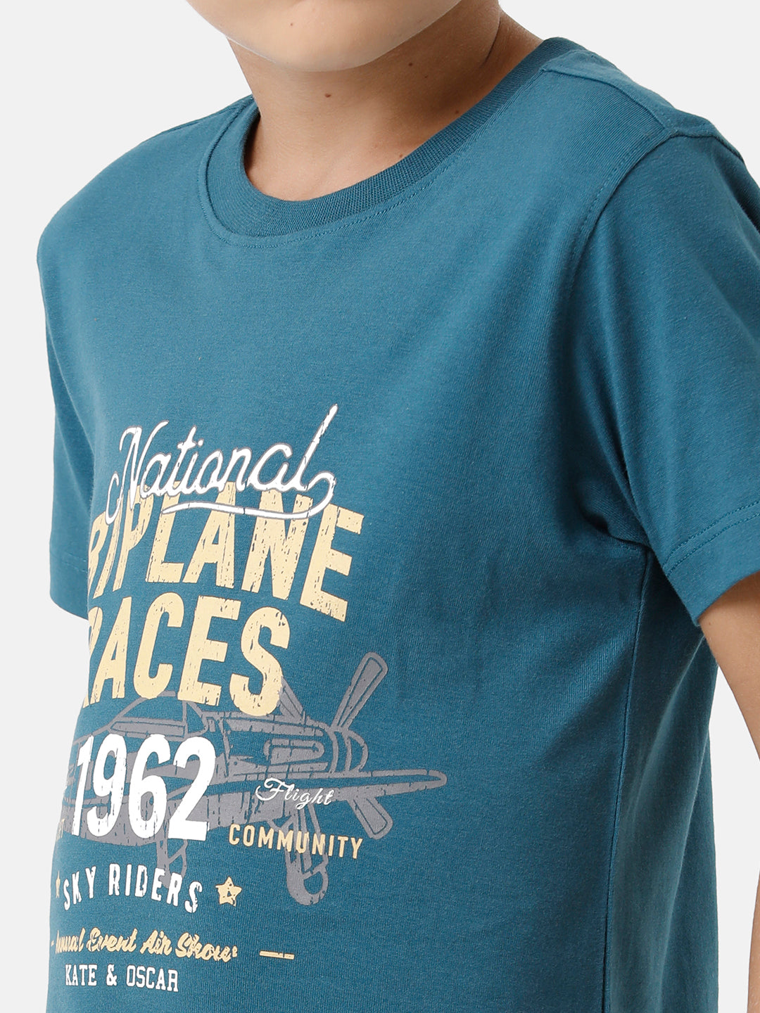 Boys Cut & Sew Printed T-shirt