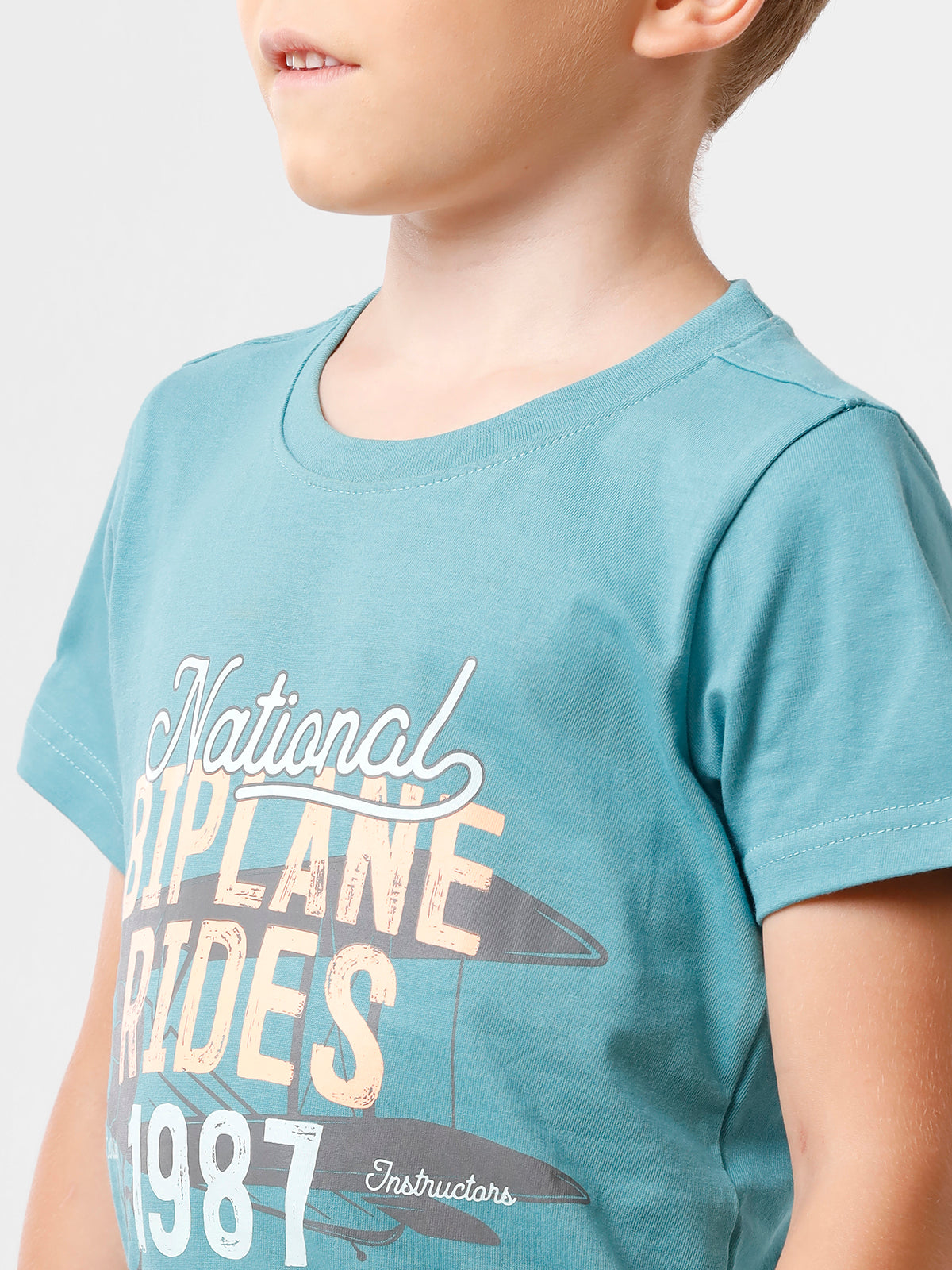 Blue Printed Tee