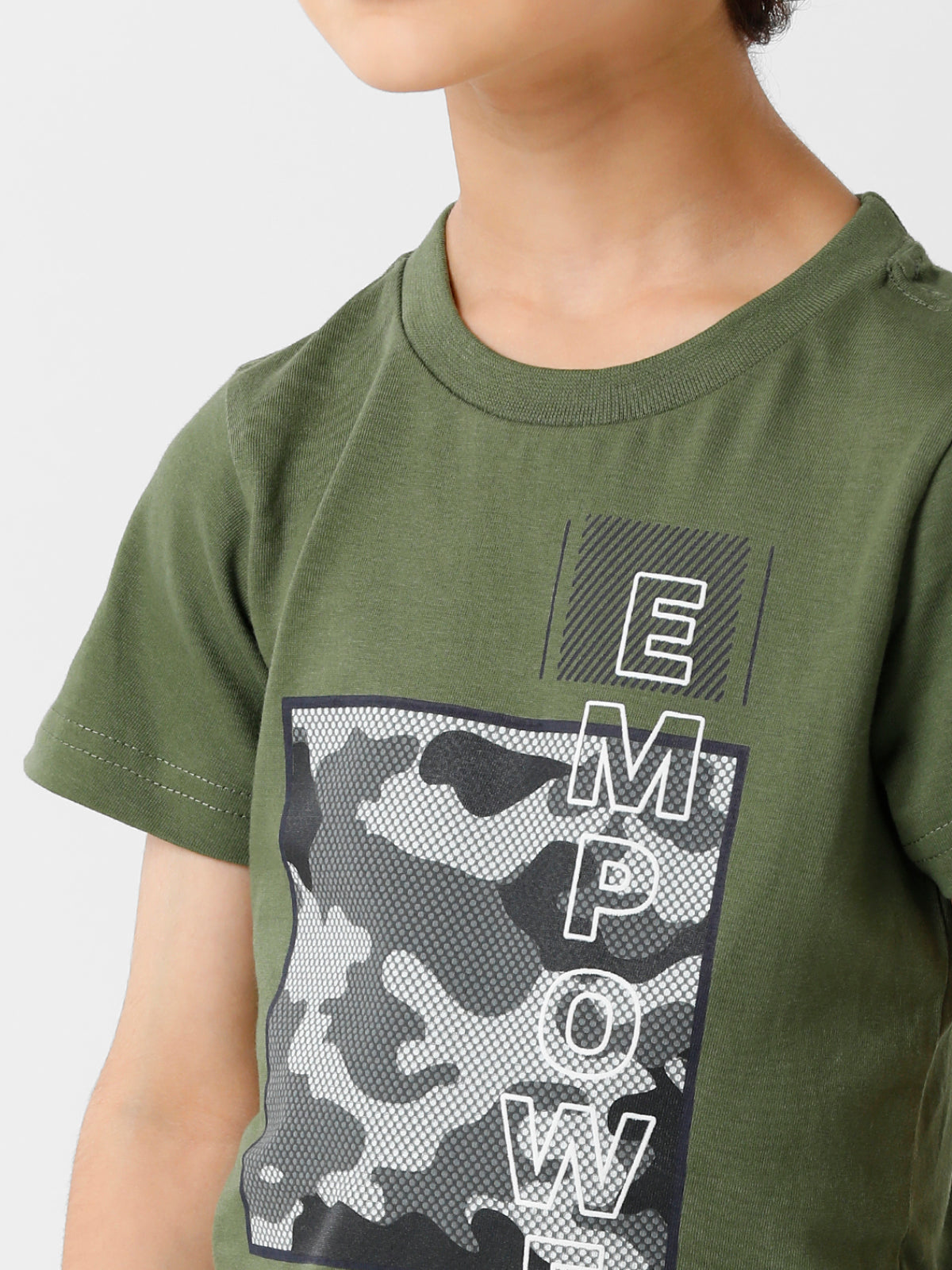 Olive Printed Tee