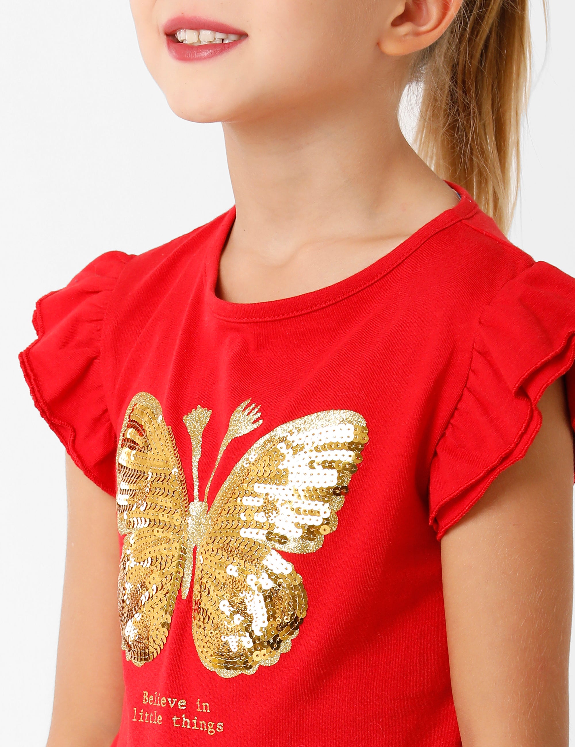 Bold Butterfly Red T-Shirt