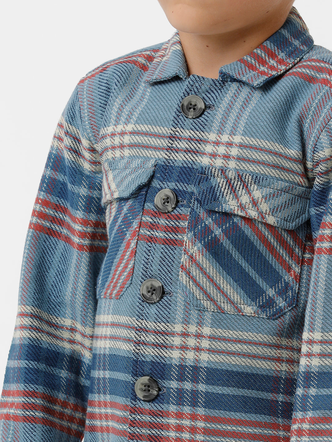 Boys Checked Shacket