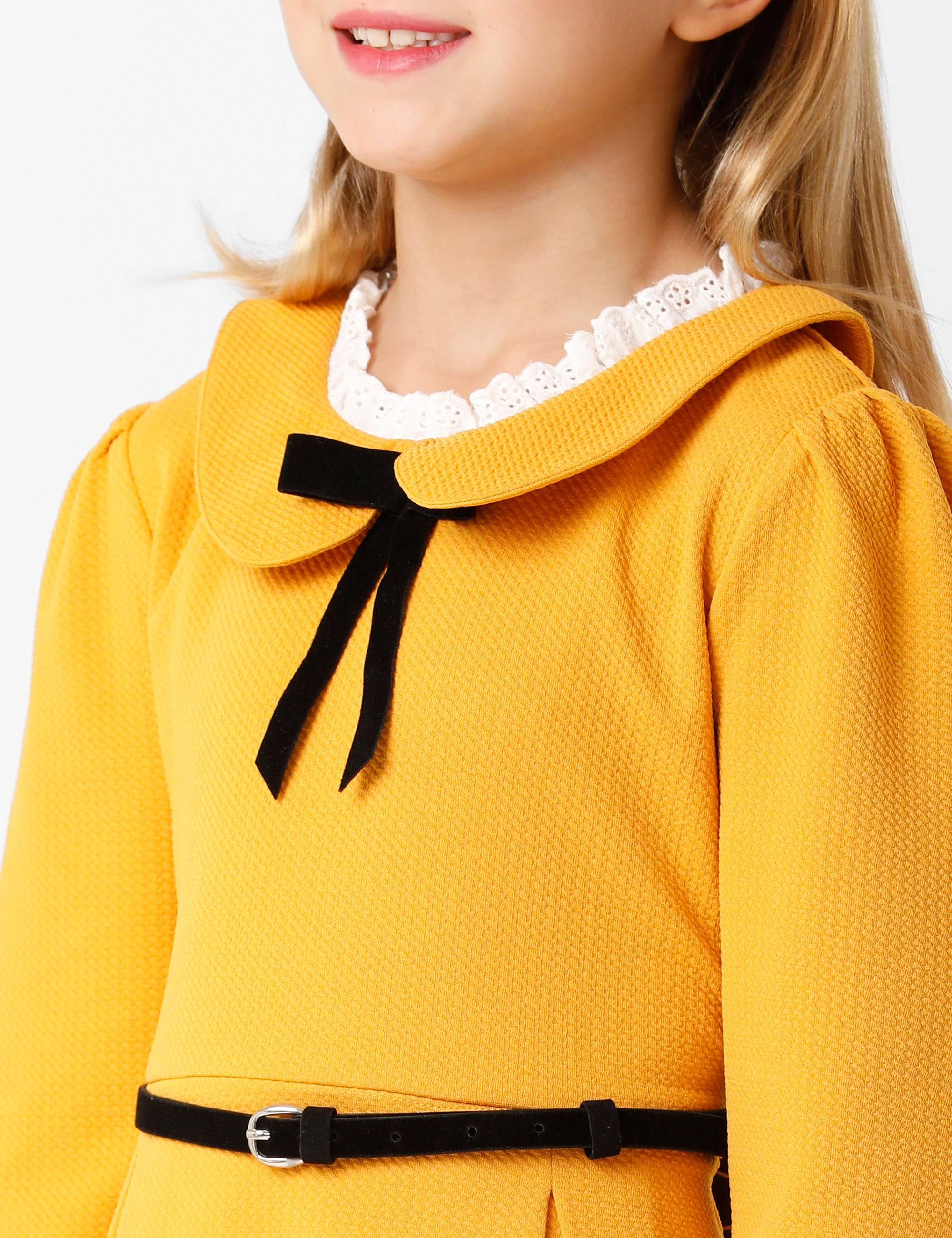 Sunshine Yellow Dress with Belt