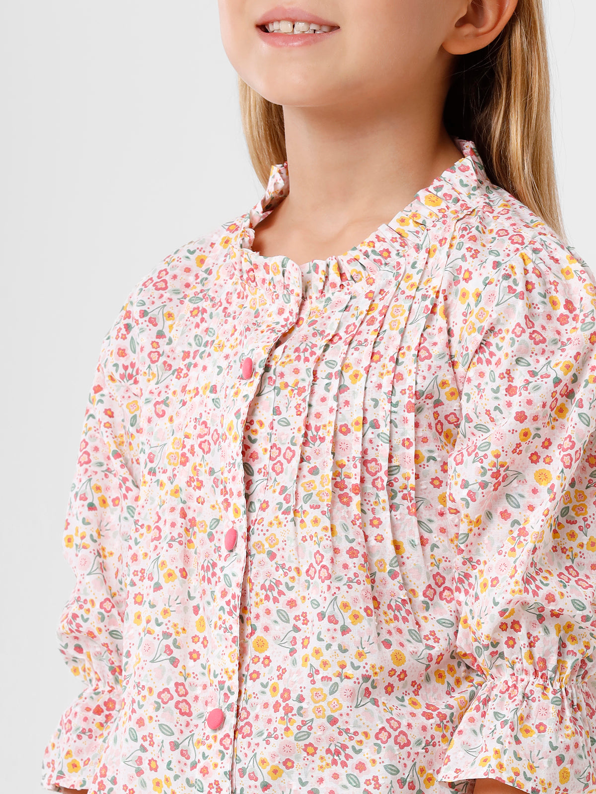 Printed Floral Pink Top