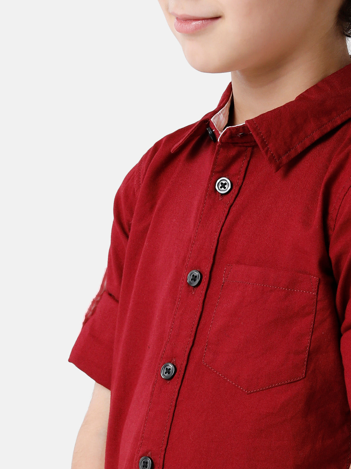 Deep Maroon Full Sleeve Shirt