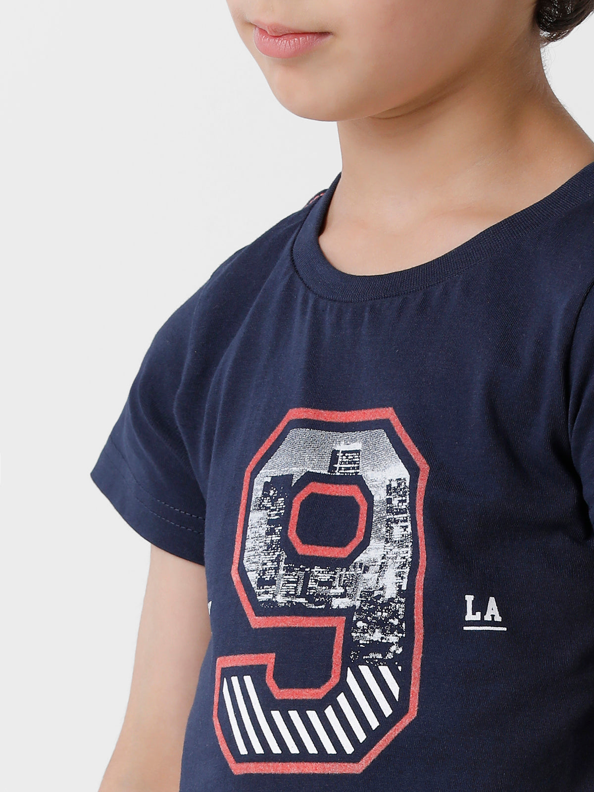 NY 9 LA Printed Tee