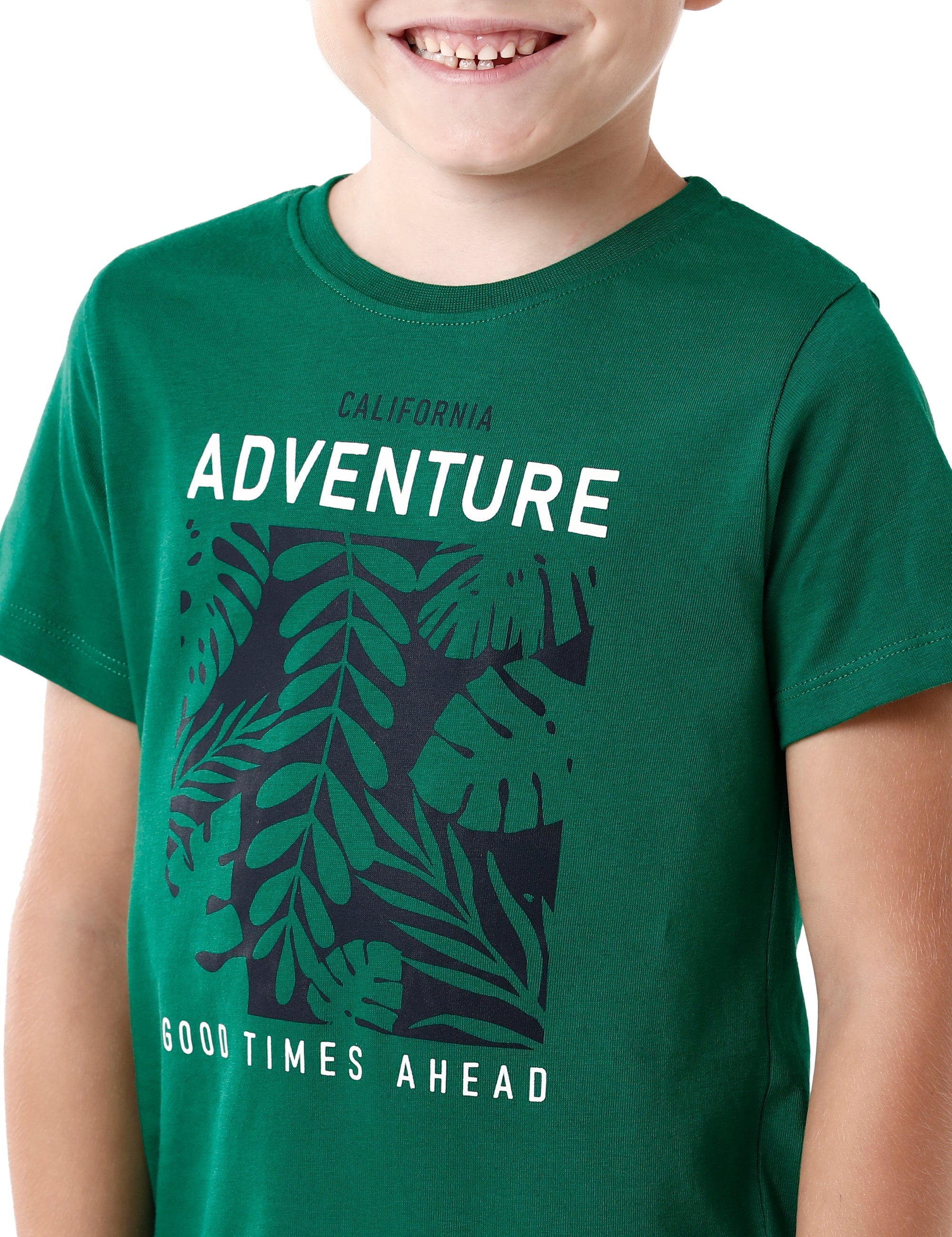 Green Adventure Printed T-shirt