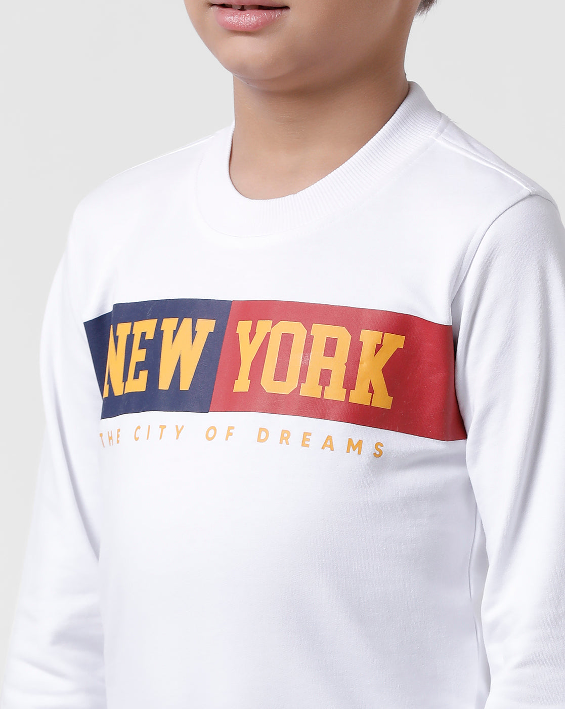 White Printed Sweatshirt