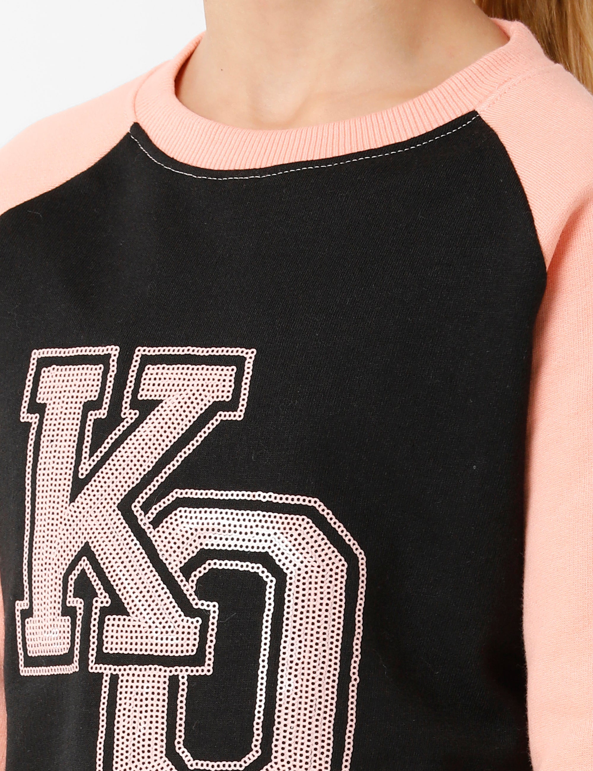 Black Printed Sweatshirt