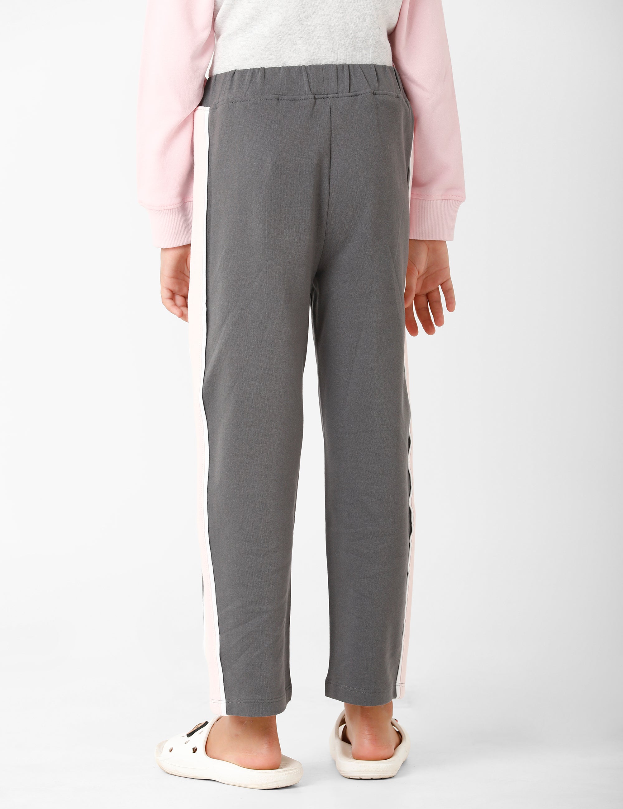 Grey Signature Embroidered Track Pant