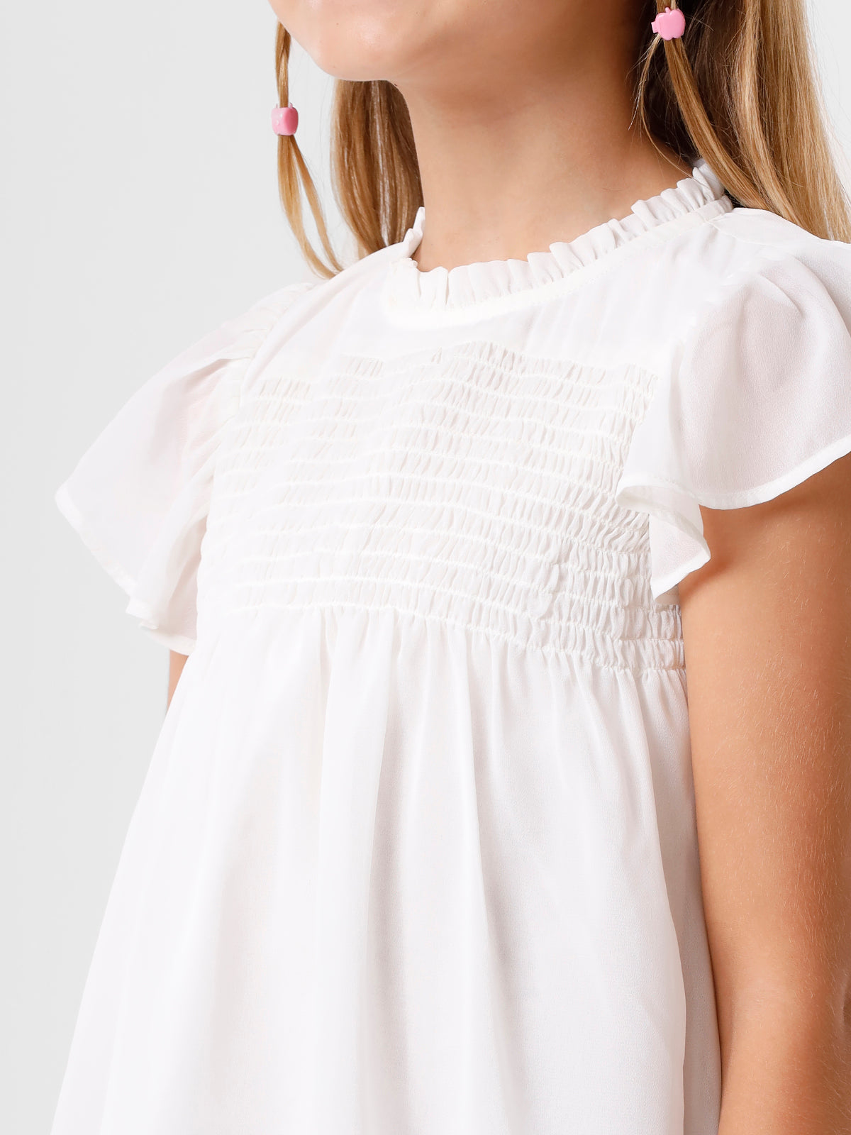 White Top with Ruffle