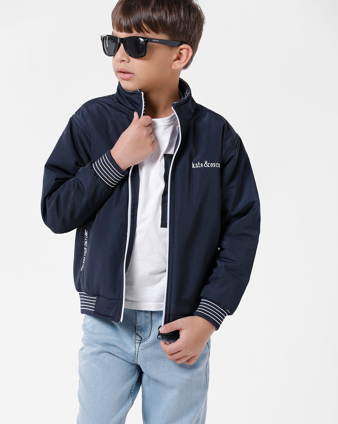 Navy Winter K&O Jacket