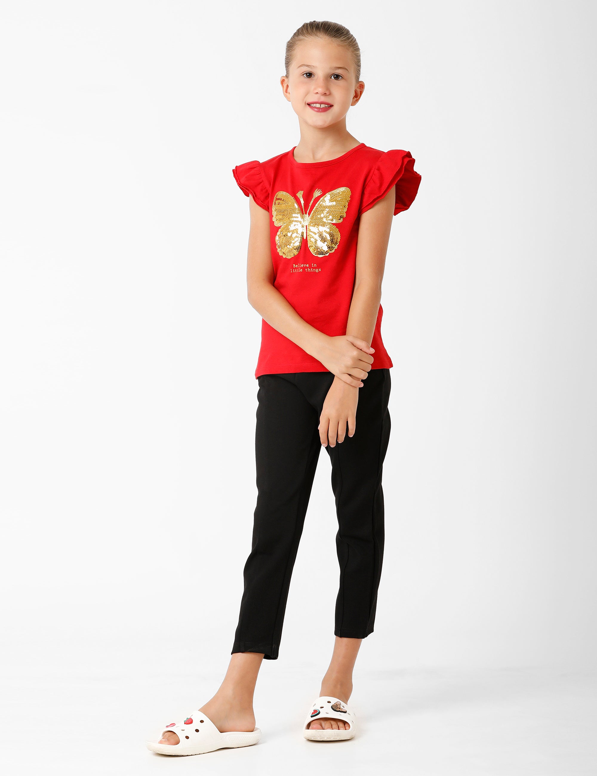 Bold Butterfly Red T-Shirt