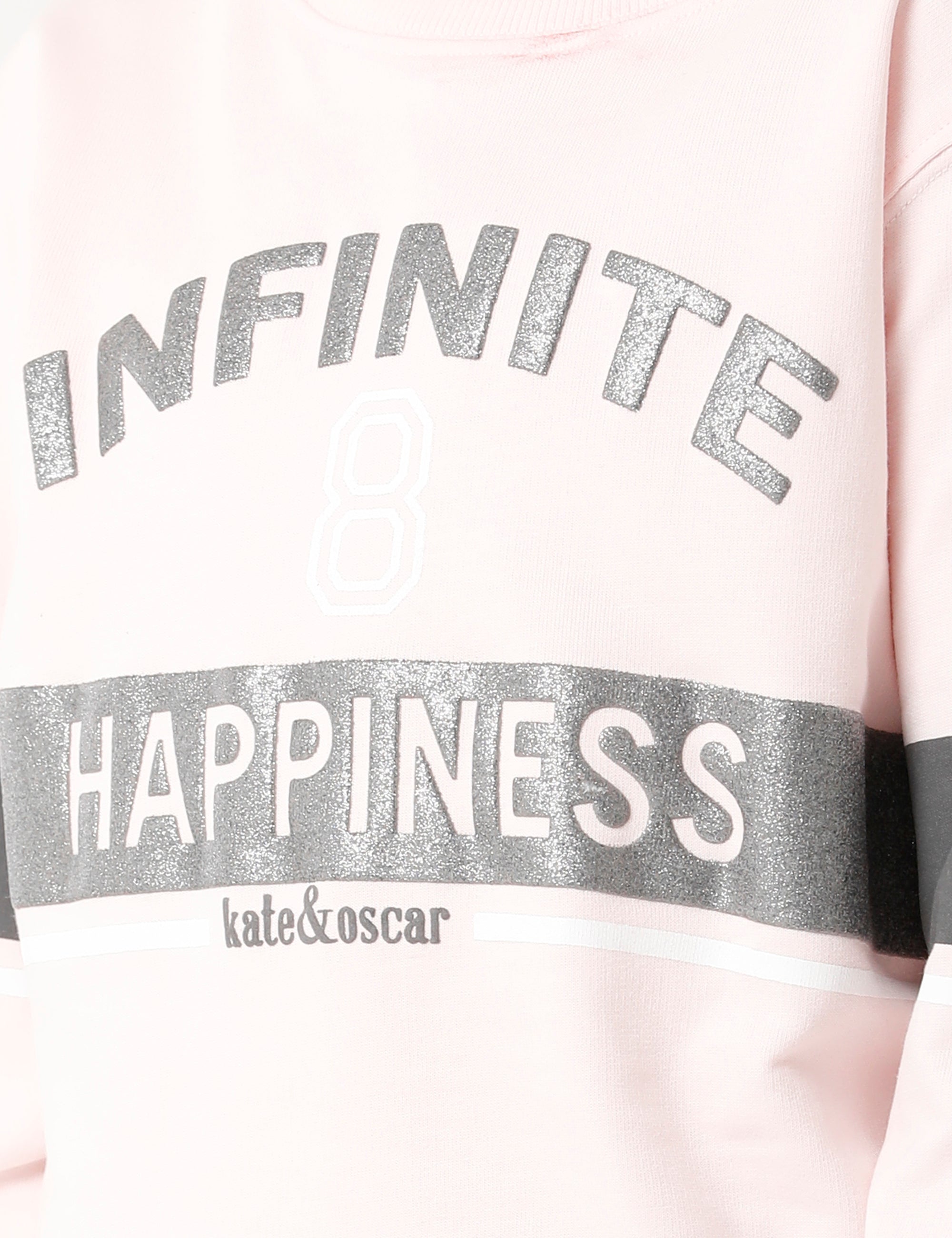Printed Pink Happiness Sweatshirt