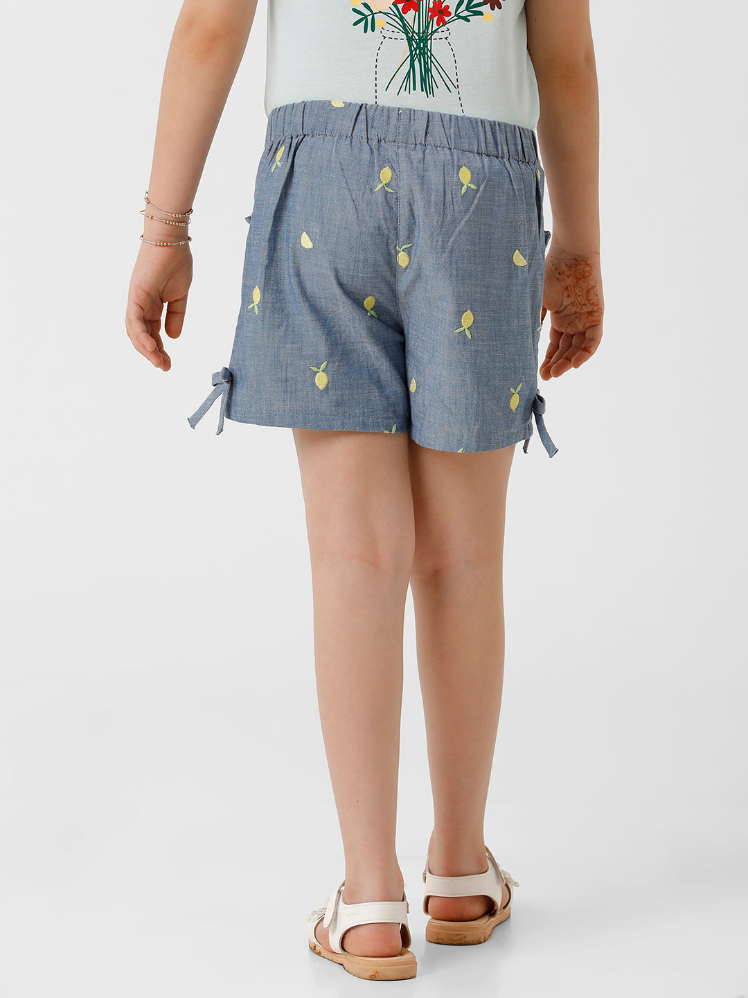 Girls Embroidered Shorts