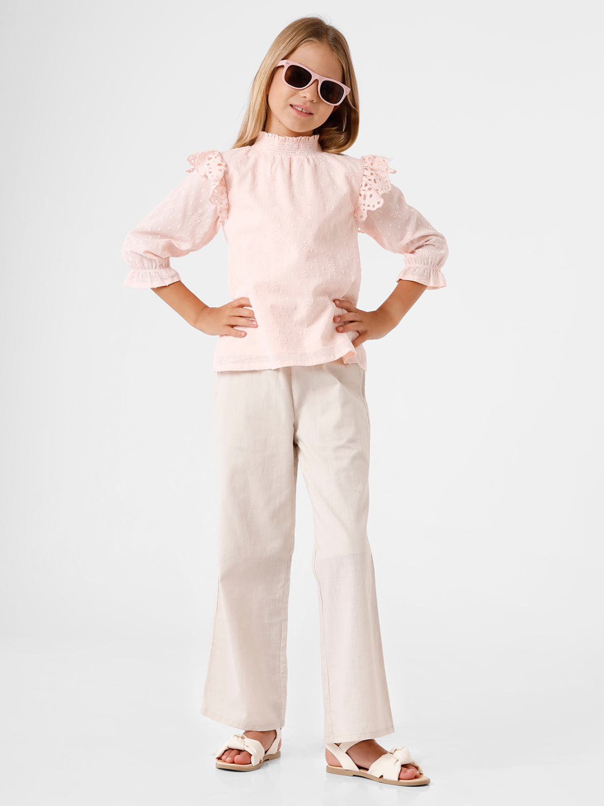Chifley Top with Ruffle Lace
