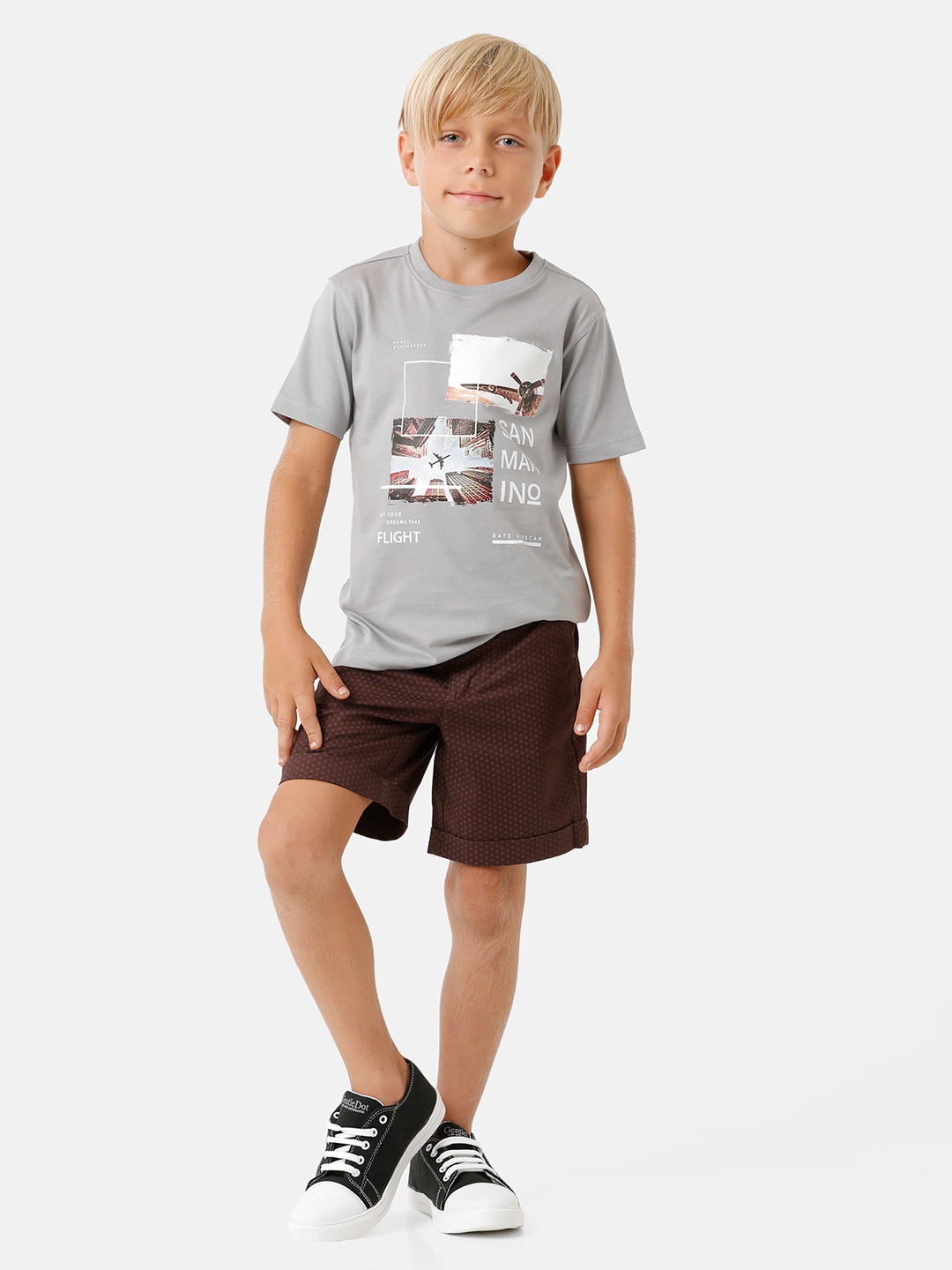 Boys Placement Printed T-shirt