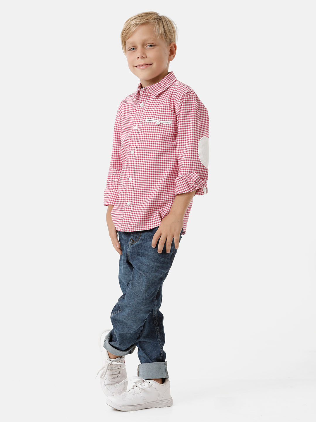Boys Gingham Checked Shirt