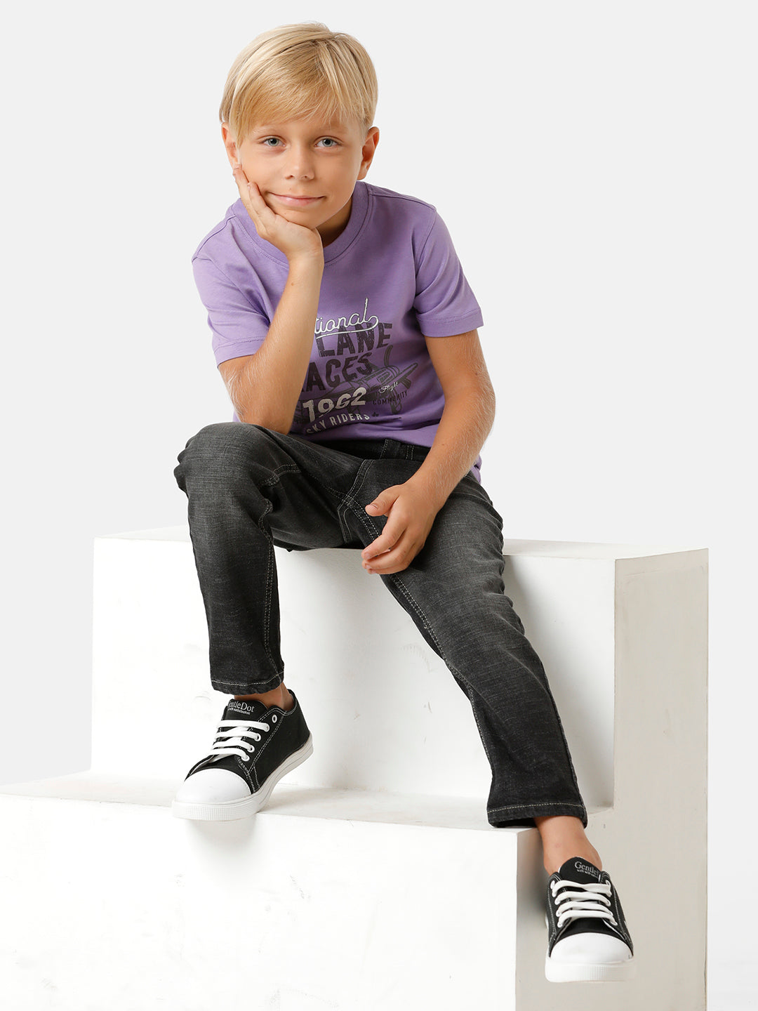 Boys Placement Printed T-shirt