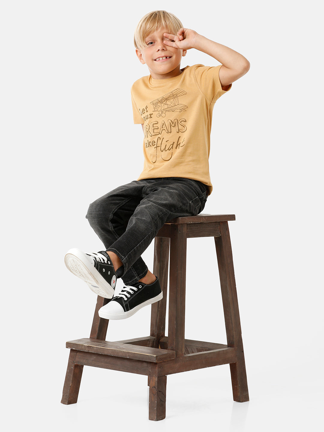 Boys Placement Printed T-shirt
