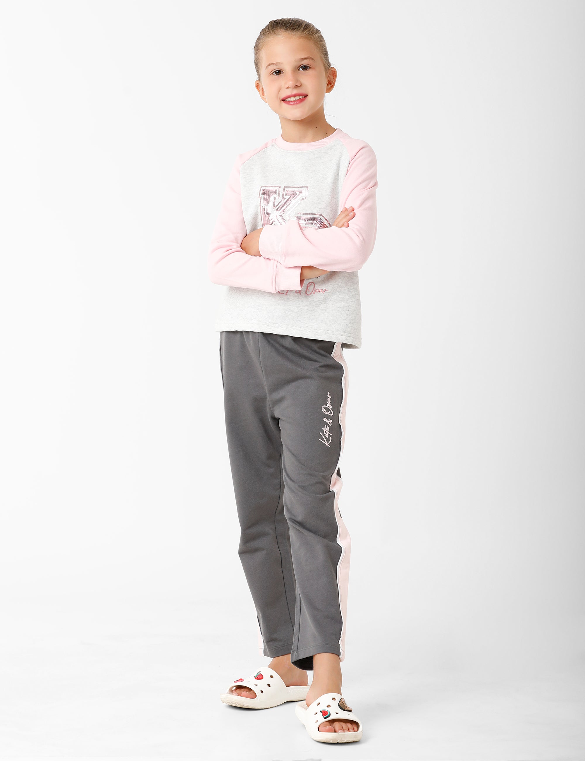Light Grey Printed Sweatshirt