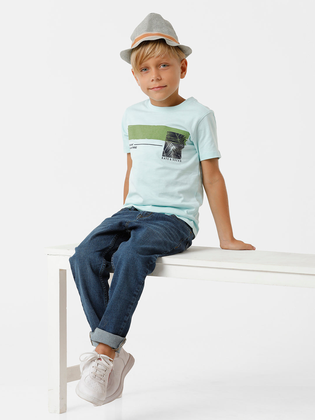 Boys Placement Printed T-shirt
