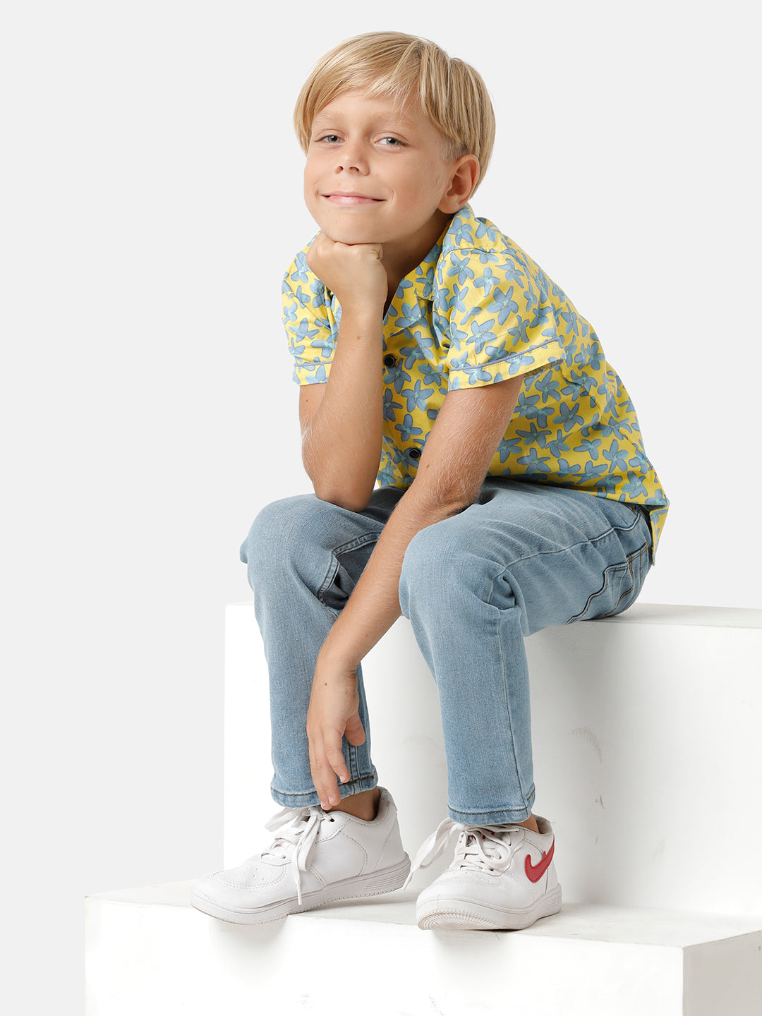 Boys Beach Wear Printed Shirt