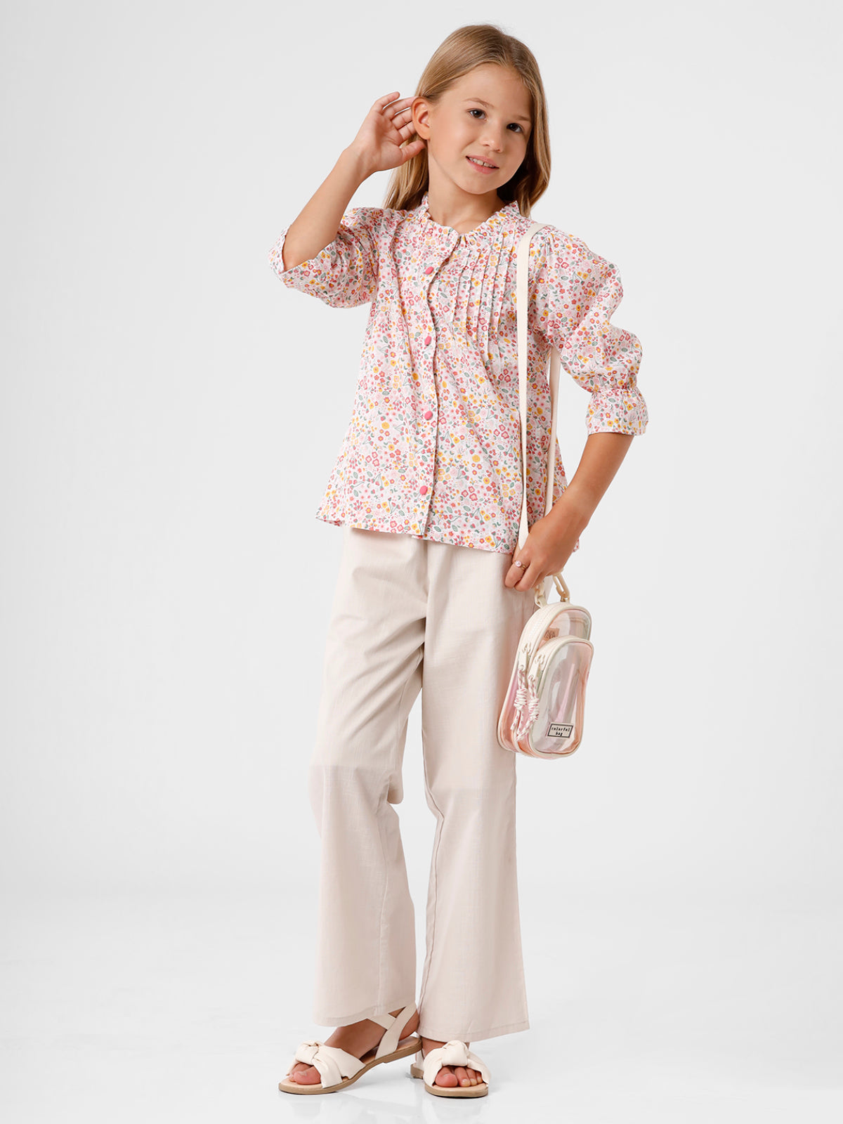 Printed Floral Pink Top