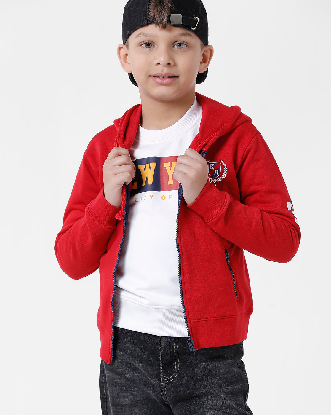Red Hooded Sweatshirt