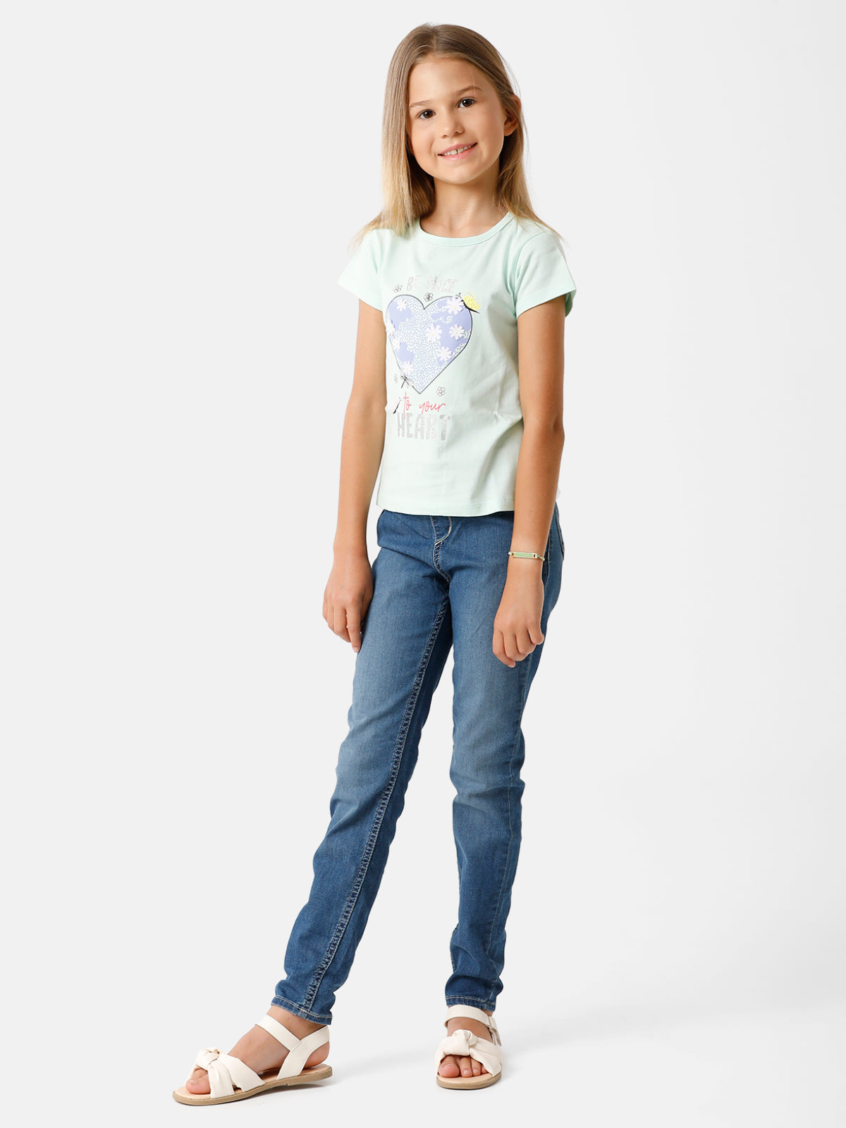 Simple Blue T-Shirt with Print