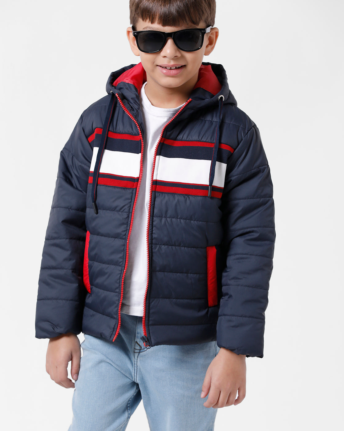 Navy Winter K&O Jacket