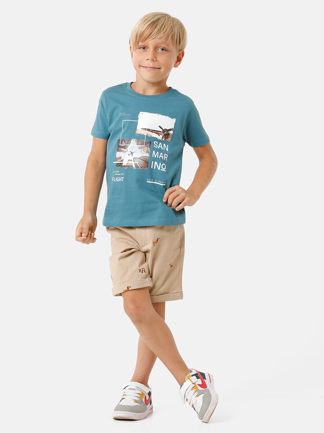 Boys Placement Printed T-shirt