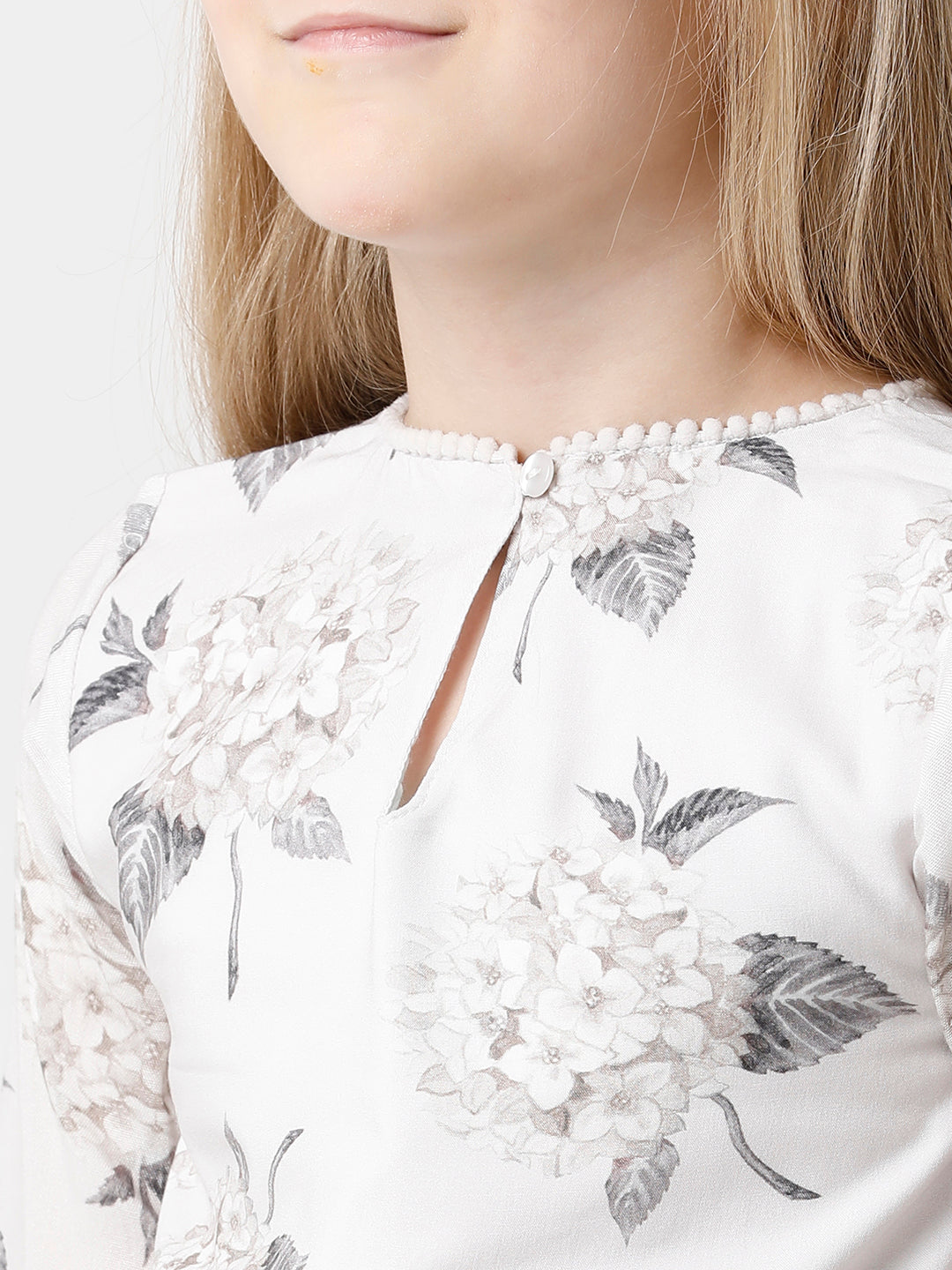 Floral Printed Grey Dress