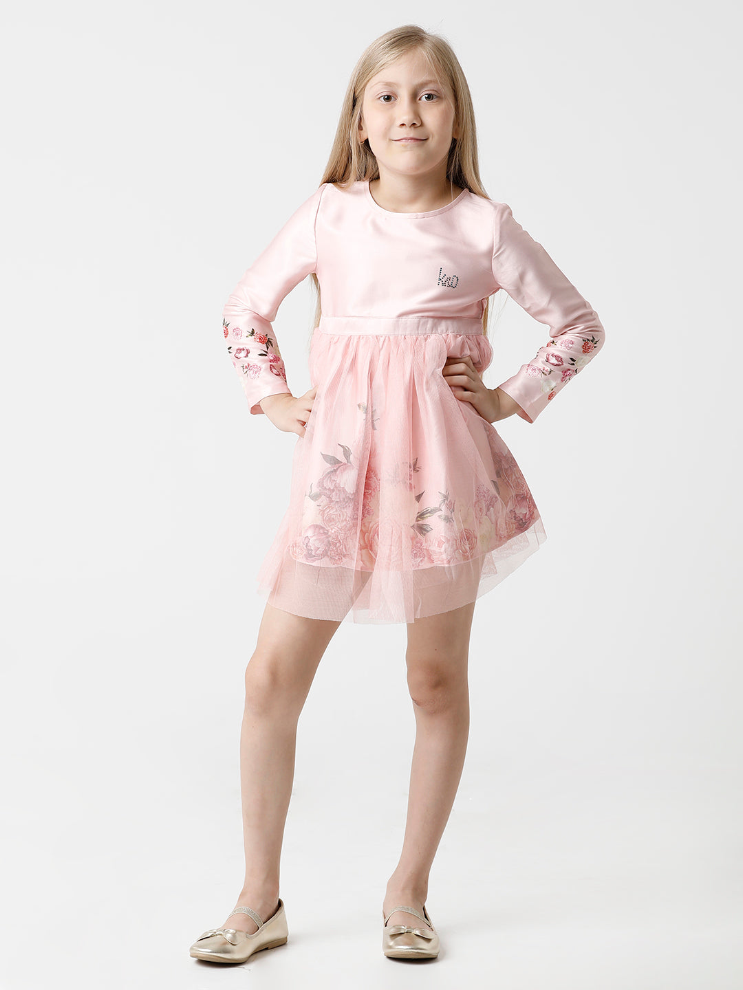Floral Printed Pink Dress