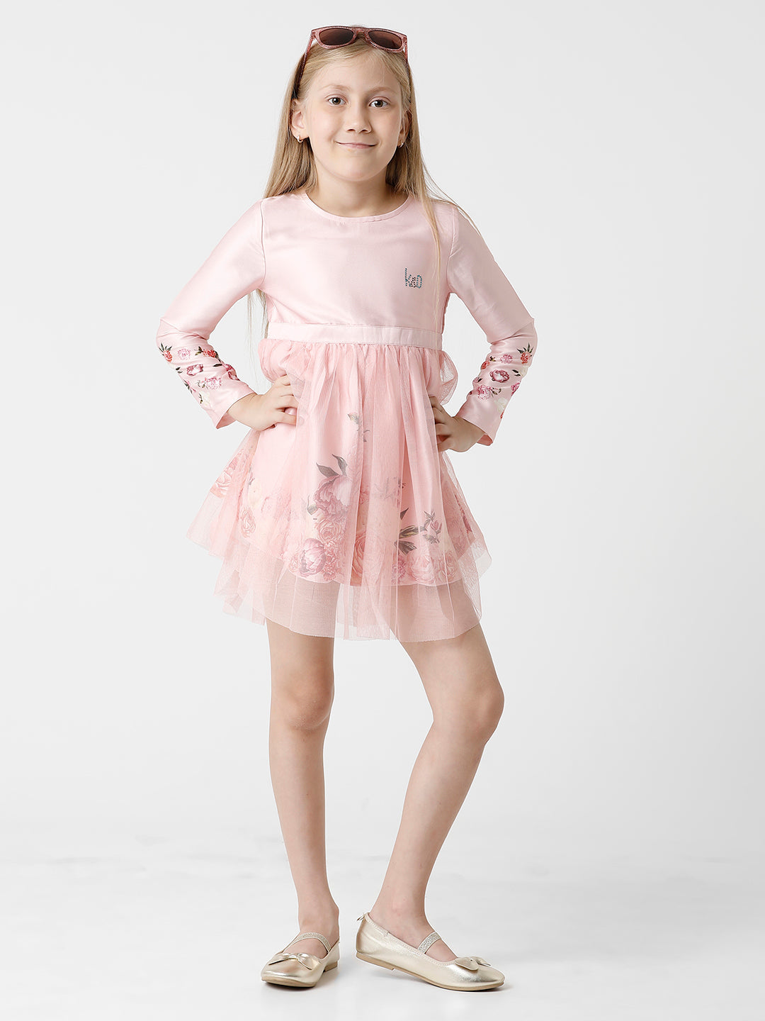Floral Printed Pink Dress