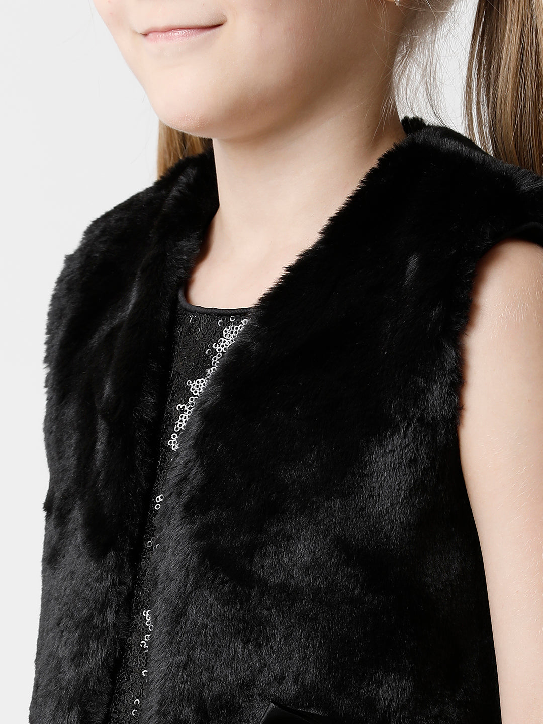 Furry Black Jacket