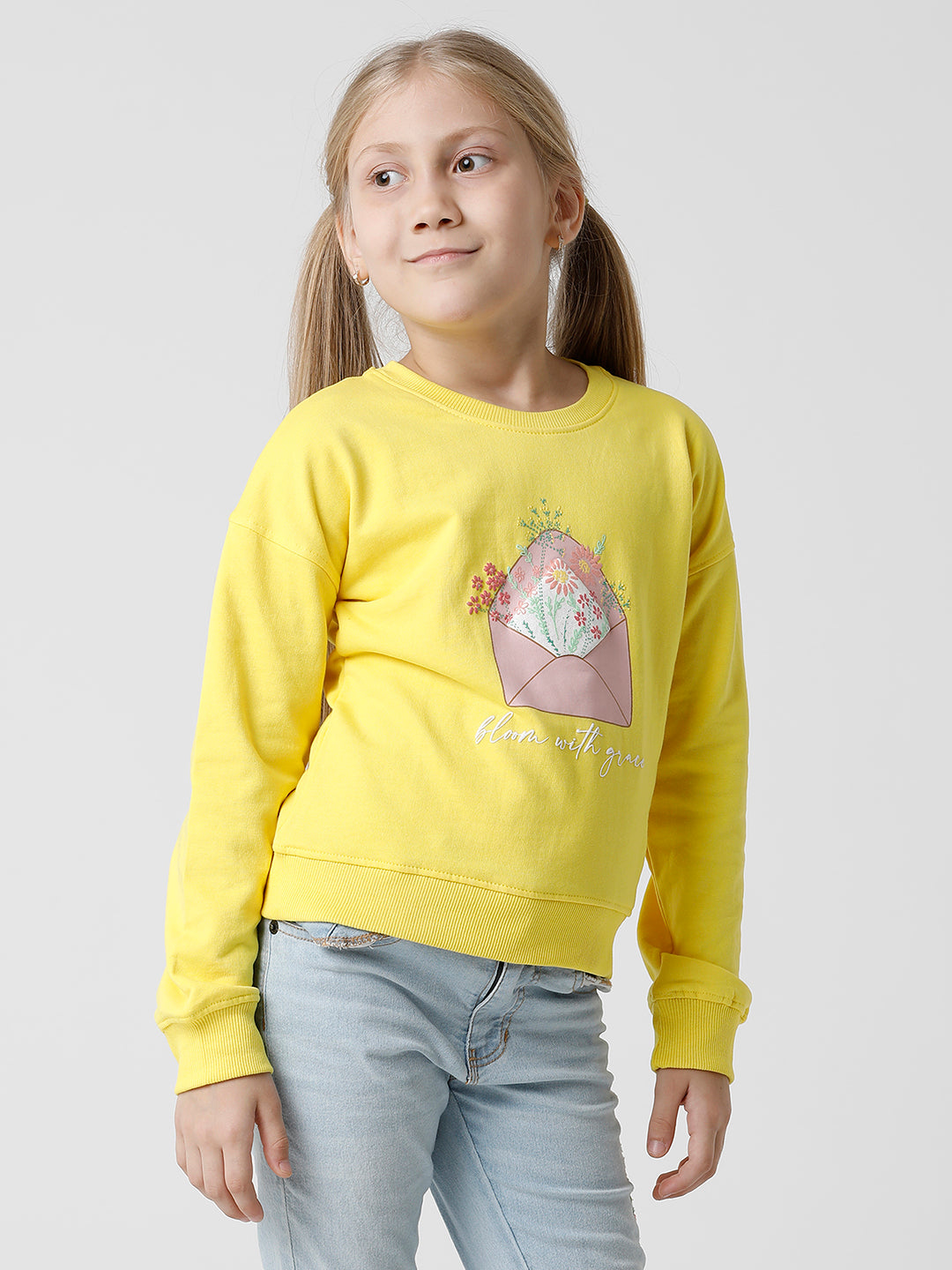 Yellow Bloom with Grace Sweatshirt