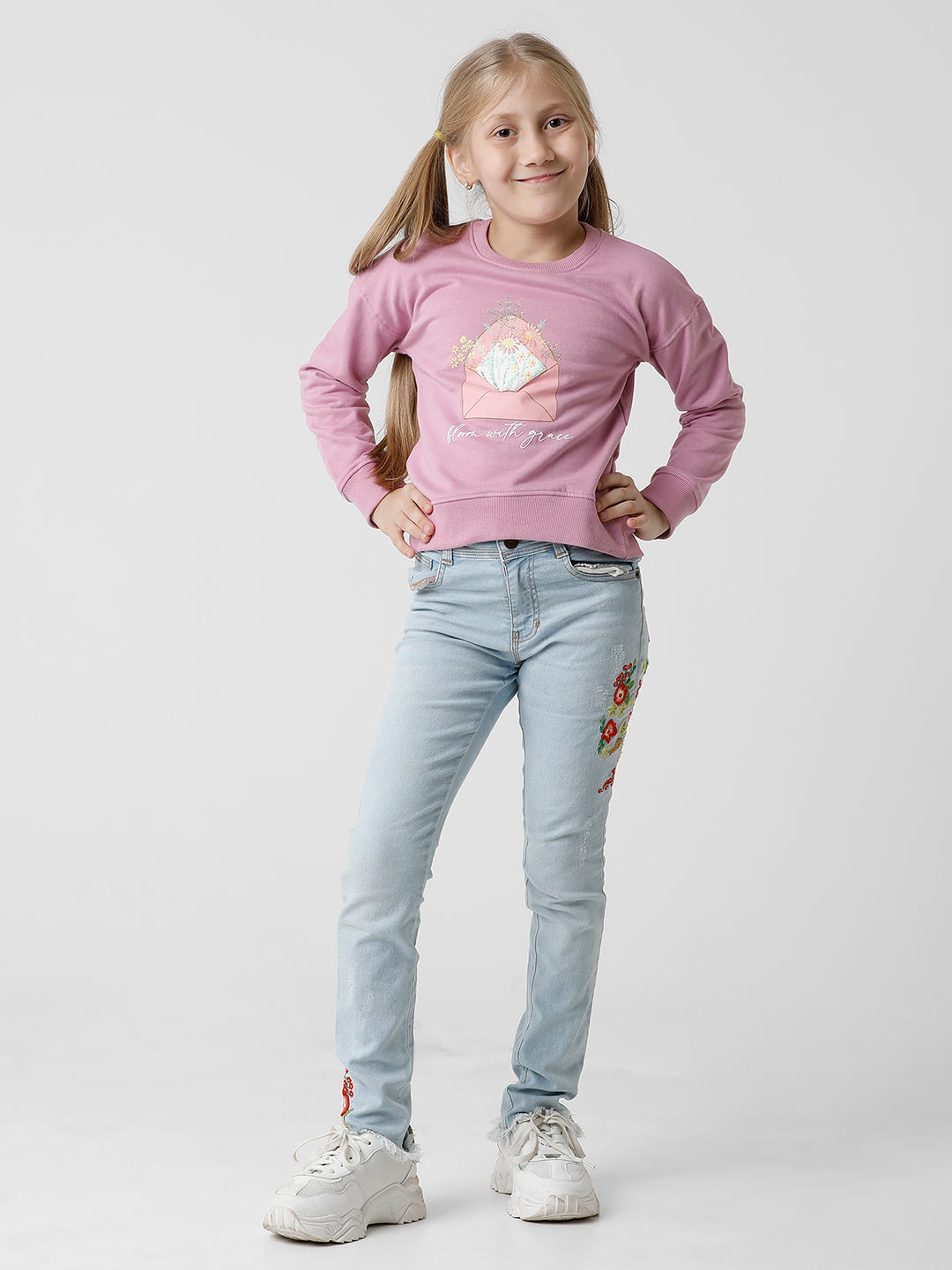 Pink Bloom with Grace Sweatshirt