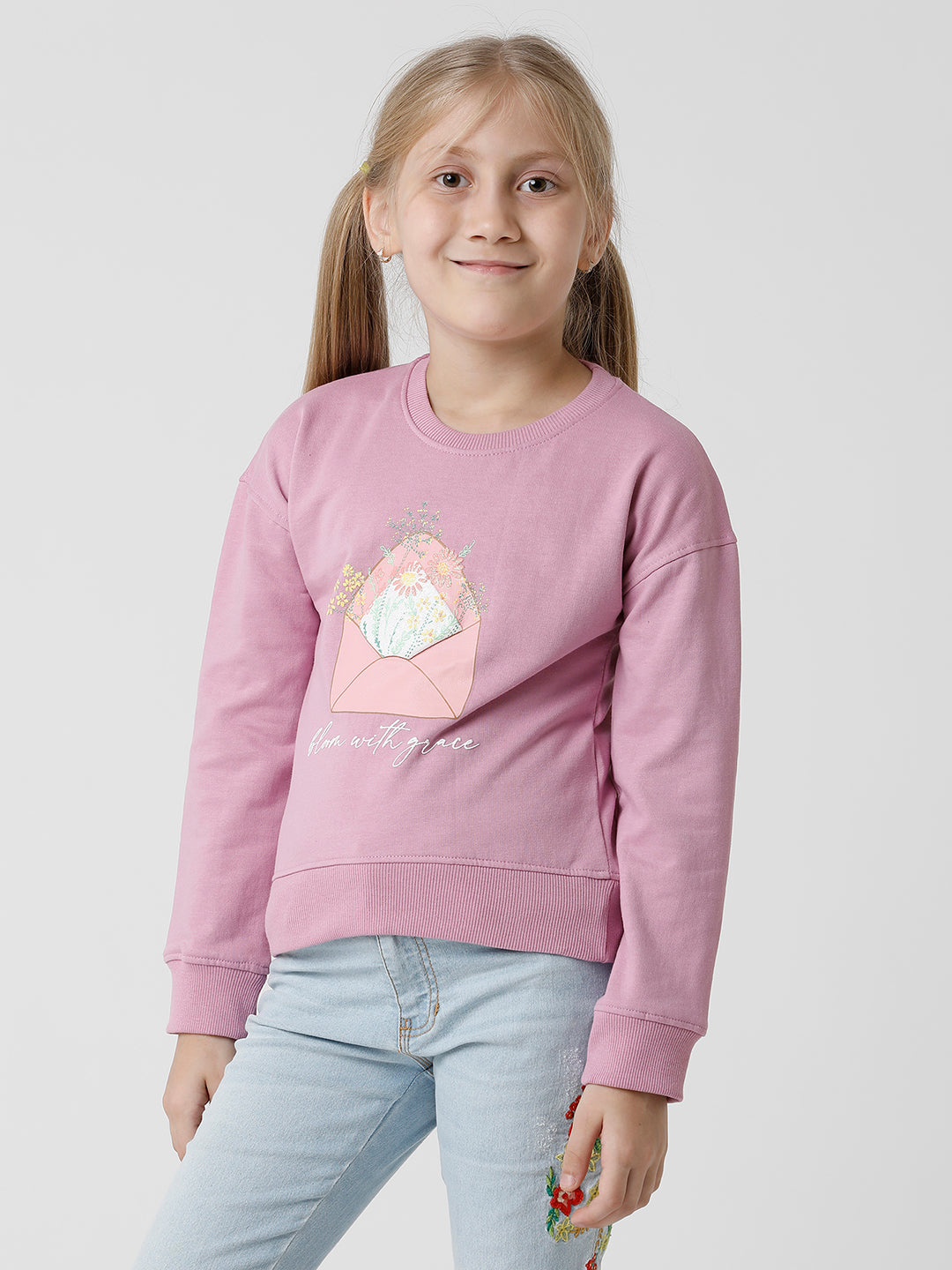 Pink Bloom with Grace Sweatshirt