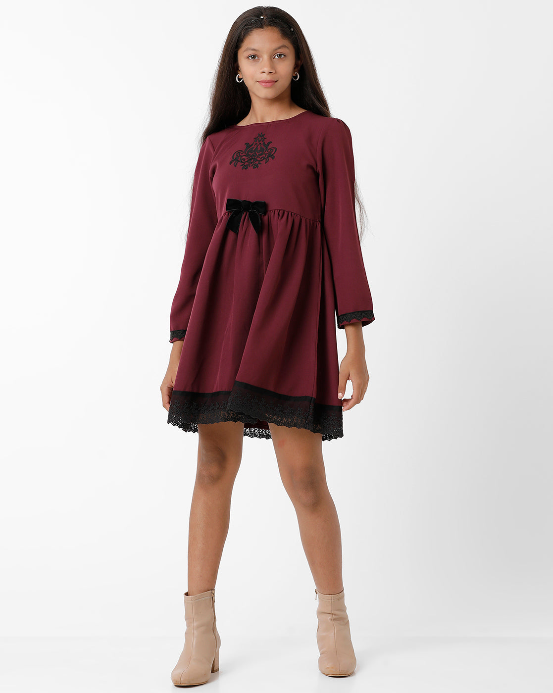 Wine Hue Dress