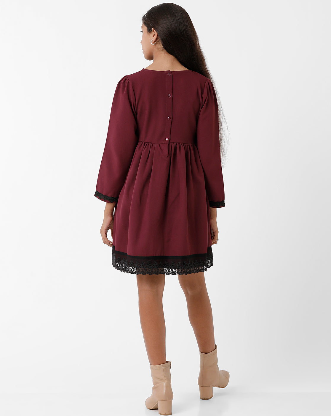 Wine Hue Dress