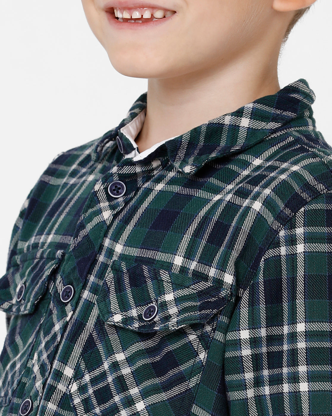 Green Checked Shirt