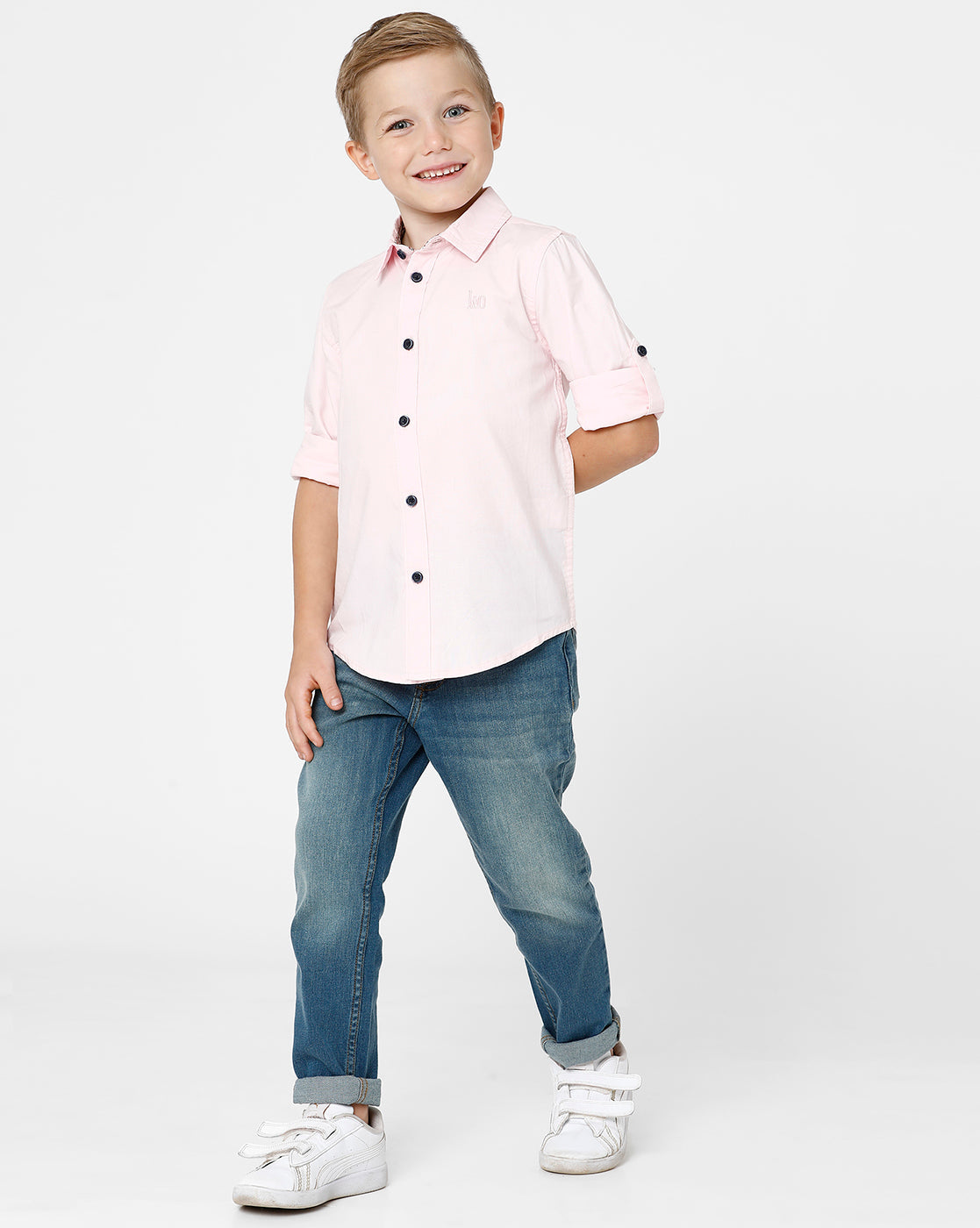 Light Pink K&O Full Sleeve Shirt