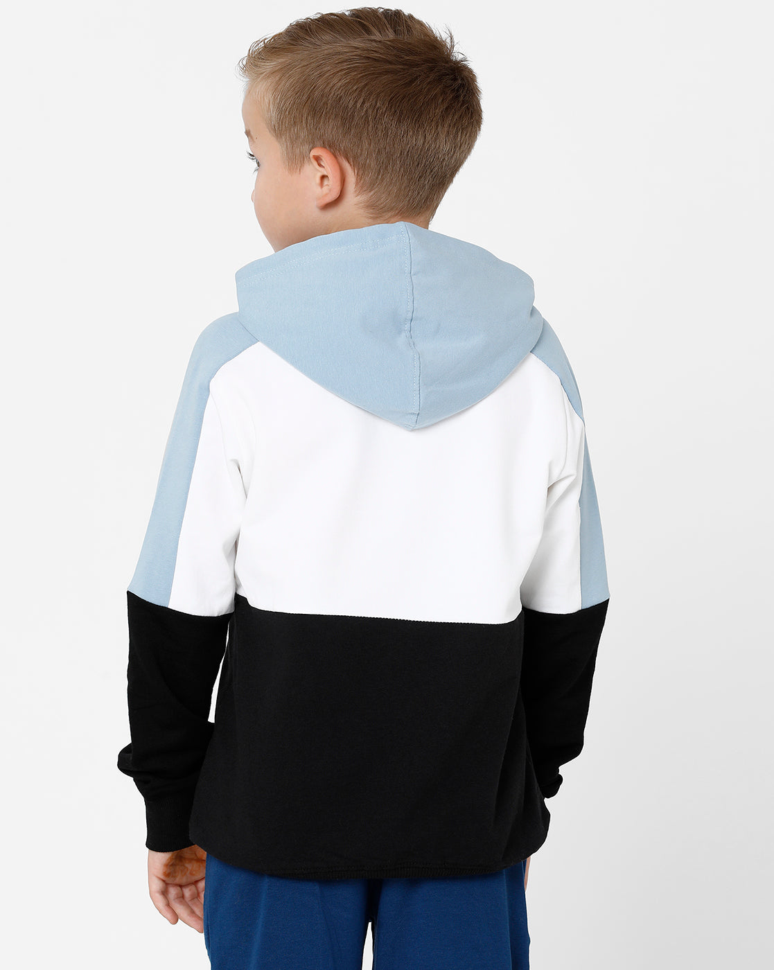 Blue Hooded Sweatshirt