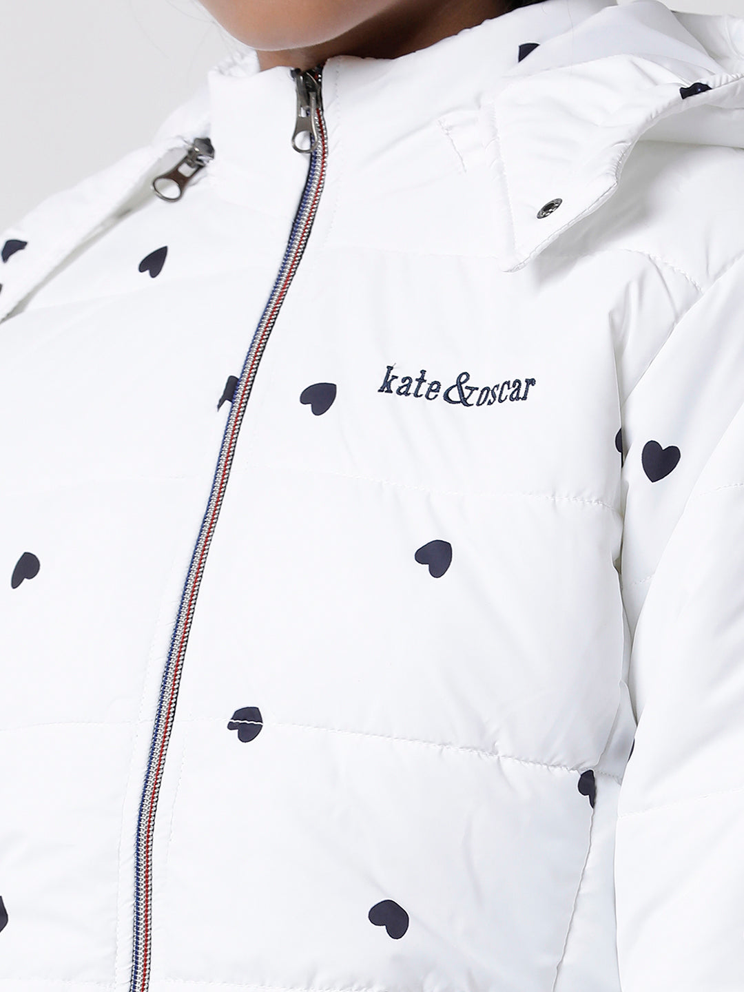 Girls Printed Parka Jacket