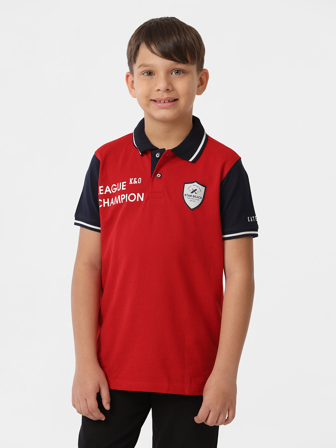 Boys Printed Polo T-shirt